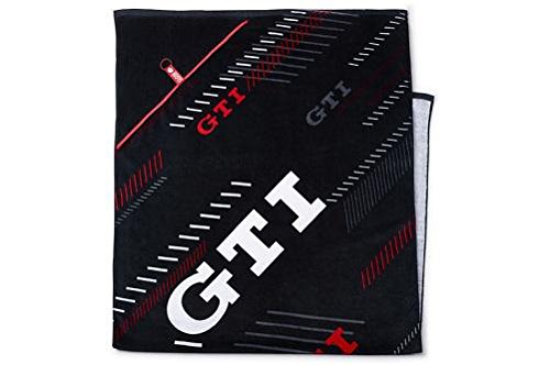 Preisvergleich Produktbild VW GTI Badetuch / Strandtuch, schwarz / weiß / rot - 000084501D041