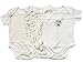 OCTAVE® Baby Short-Sleeved Body Suits. Pack of 3. 100% Cotton - Size: 6-9 Months, Colour: Cream