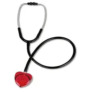 Generic New Professional Lightweight Portable Red Heart-shape Single Head Stethoscope Medical tool For Nurses Doctor's Necessary