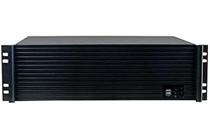 TECHLY 303966 Châssis Industriel de Rack 19" 3U Ultra Compact Noir Noir