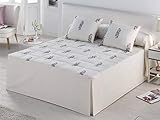 Cama 150 cm JVR Tejidos Colcha edredón Olimpo - Cama 150 cm - Color Malva