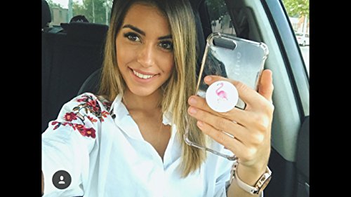 Pack Multi Funci  n agarre KAWI FLAMENCO soporte para smartphones  tablets  tel  fono m  vil o Ipad   Pop Clip para el coche  Dise  os   nicos  Pegamento nano Premium 3M 