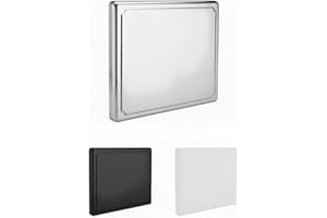 HOMELAY Tapa encimera gas. Tapa vitroceramica con bordes redondeados. Medidas: 52,5×60,5×5,5 cm. Cubre fuegos Cocina de gas de Acero inoxidable, Blanco o Negro.