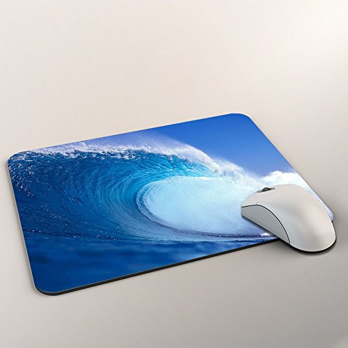 Natur 10006, Welle, Designer Mousepad Unterlage Mauspad Maus-Pad Stark Anti Rutsch Unterseite für Optimalen Halt mit Lebhaftes Motiv Kompatibel mit Apple Magic Maus. Ideal für Gamer und für Grafikdesigner - 2