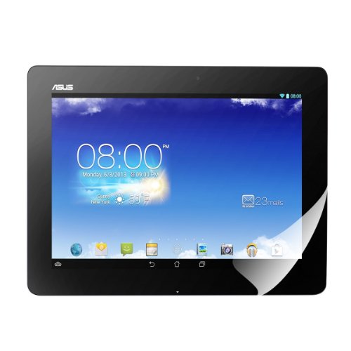 3in1 Set: kwmobile Hülle für Asus Memo Pad FHD 10 ME302C – 360° Standfunktion Case Tablet Schutzhülle Kunstleder – Smart Cover Tabletcase Schwarz + Folie, kristallklar + Stylus, Schwarz - 6