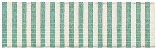 Arella Faux Raffia Curtain 90 x 300 cm Decorations Garden Balcony Terrace BIANCO VERDE