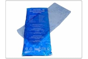 SANIVERSUM UG Queenmew Kalt Warm Kompresse (12x29 cm) mit Frotteebezug, hellblau - Kompressen Kompresse Coolpack Kühlkissen