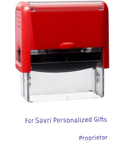 COLOR 2000 Plus COLOP Printer 40 Self-Inking Stamp | Custom 5 Lines Of Text | 7/8 X 2-3/8 - View #5
