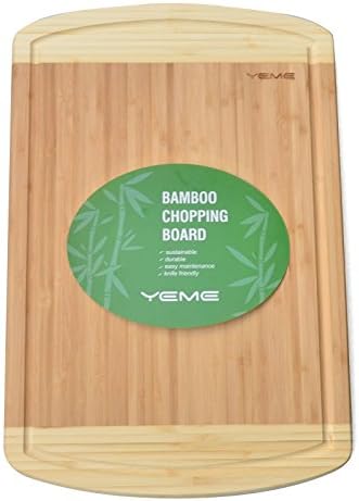 Extra Large and Thick Bamboo Cutting Board Wood Cutting Board with Groove- FDA Compliant, Eco friendly!
