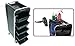 TekNoh 3C - Salon Storage Trolley - Black - Hairdresser Barber Hair Beauty Drawers Spa Cart