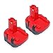 Produktbild efluky 2Pack 12V Ni-Cd Ersatz Akku-Elektrowerkzeug-Drill Akku für Bosch 26073 35249 BAT043, BAT045, BAT046, BAT049, BAT120, BAT139