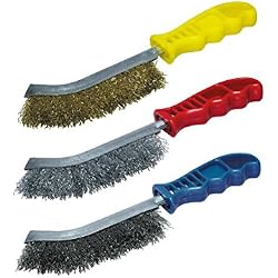Wolfcraft 2138000 Jeu de brosses métalliques 3 pièces