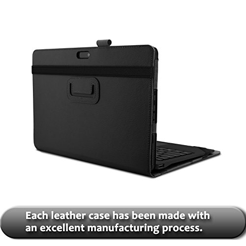 Odys Fusion Win 12 Pro 2in1 Hülle Case -Infiland Slim Fit Folio PU-lederne dünne Kunstleder Schutzhülle Cover Tasche für Odys Fusion Win 12 Pro 2in1 29,5 cm (11,6 Zoll) Tablet-PC (mit Auto Schlaf / Wach Funktion,Tablet und Tastatur sind nicht entgehaltet)(Schwarz) - 6