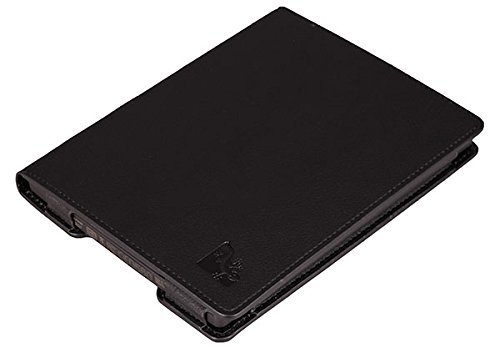 Gecko Covers - Kobo Aura H2O H  lle Luxus - Schwarz - eReader Schutzh  lle aus hochwertigem PU-Leder eReaderh  lle mit Aufweck StandbyFunktion eReader