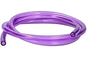 cyclingcolors tubo benzina viola trasparente flessibile doppio spessore carburante auto moto ciclomotore tagliaerba tosaerba, Ø5mm x 2 metro