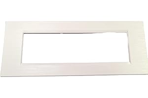 VIDOELETTRONICA Plaques compatibles Bticino Living light Bticino Living Iinternational Modèle carré en technopolymère brossé plaque 3 4 7 modules pour supports LN4703 et N4703 (7 modules, blanc)