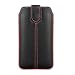 Produktbild Handytasche Redstripe geeignet für Huawei Nova - Handy Tasche Schutz Hülle Slim Case Cover Etui schwarz mit Auszugband
