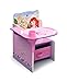 Disney Princess Chair Desk with Storage Bin-E (Purple)
