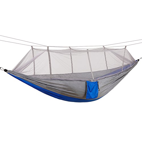 Preisvergleich Produktbild Hängematte 2 Personen,elecfan Ultra-Licht Atmungsaktiv Camping Hammock Nylon Reise Hängematte 260 x 140 cm, 250kg Picnic-Hängematten Garten Balkon Strand Camping Hammock Wandern, Dschungel