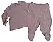 TUTTO PICCOLO "Little Bear Ostern Easter" baby girls sleeper set with pants and shirt (rose/white)