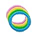 Best Baby Teether - 4 Silicone Sensory Teething Ring Toys - Fun, Colorful and BPA-Free - Soothing Pain Relief and Drool Proof Infant Toys - Solve Teething Now