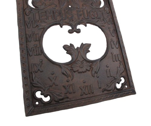 In Rustikaler Finish Wand montiert ‚Zeit Fliegen‘ Sonnenuhr Sonne Zifferblatt - 3