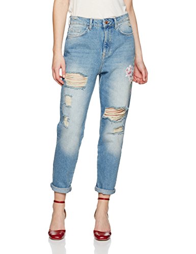 New Look Women's Floral Straight Jeans