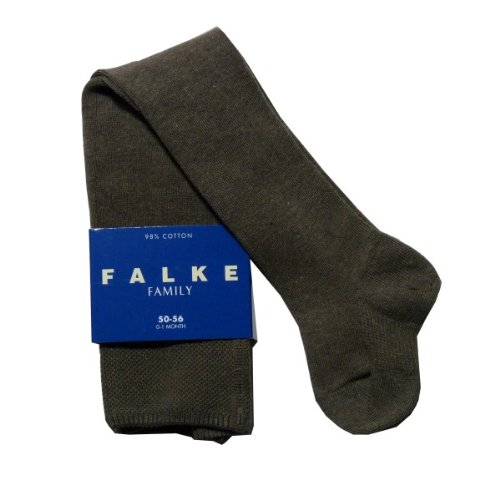 FALKE Unisex Baby Family Tights Plain opaque Trousers -  brown - 80-92