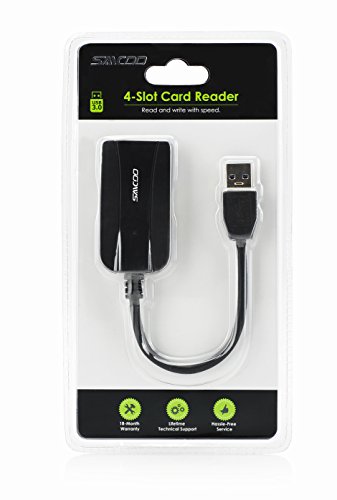 [USB3.0] Saicoo® USB 3.0 4 Slots 11 in 1 Digital Memory Card Reader / Writer, mit einem 13CM flexible USB-Cord-und Dual-SD-und Micro-SD-Steckplätze für SDXC, UHS-I SD, SDHC, SD, Micro SDXC, Micro SDHC, Micro SD, MMC - 6