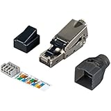 BIGtec RJ45 Stecker für Patchkabel und Verlegekabel CAT.5 / CAT.6 / CAT.6a / CAT.7 AWG 22 - AWG27 - werkzeugfreie Montage