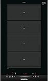 Color Negro Siemens EX375FXB1E hobs - Placa (Integrado, Inducción, Vidrio y cerámica, Negro, Sensor, Parte superior delantera)