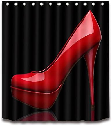 Girl fashion high heels Shower Curtain Eco-friendly Modern Fabric polyester Custom Bath Curtains Home Decor , 001 , 180*180cm