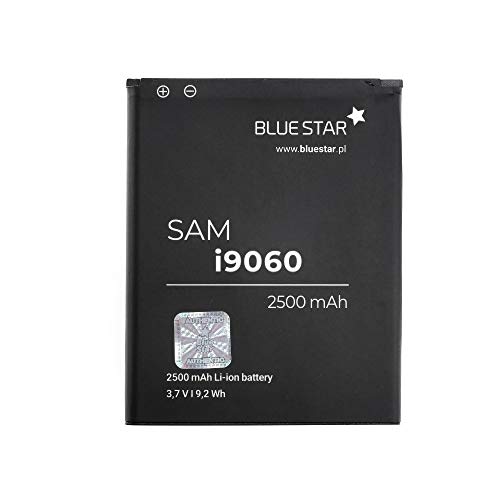 Blue Star Premium - Batería de Li-Ion litio 2500 mAh de Capacidad Carga Rapida 2.0 Compatible con el i9082 galaxy grand/i9060 galaxy grand neo 2500