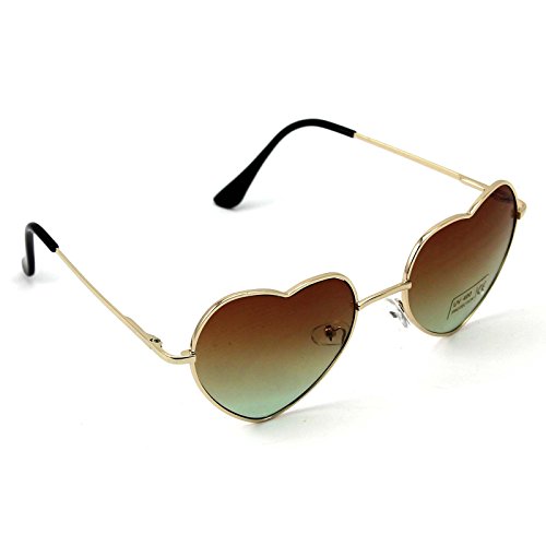 VANKER-1Pc-Brown-Women-Metal-Frame-Sunglasses-Cute-Heart-Shape-Design-Lens-Outdoor-Eyeglasses