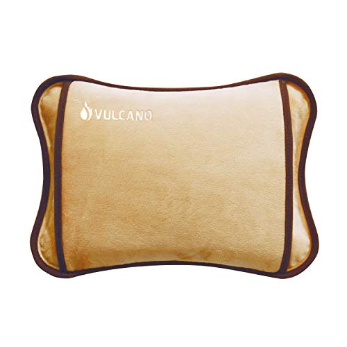 Tm electron vulcano bolsa de agua térmica recargable en 15 minutos para 2 horas de uso con recubrimiento suave de microfibra para calmar molestias musculares