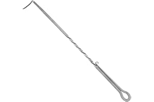 WADY BBQ Food Flipper, Meat Flipper Hook, Pigtail Food Flipper, Stainless Steel Meat Turner Hook, Food Flipper and Meat Hook, Flips Cooking Turners Hooks, for Grilling, and Turning Meats (30)