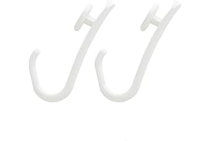 Sealskin Ersatz-Haken für Easy-Roll Duschvorhangstange, Duschvorhangringe aus Kunststoff, 12 Stück, Farbe: Weiß