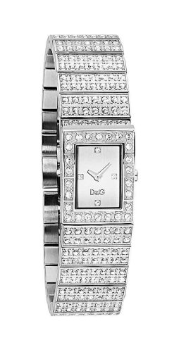 D&G DW0328 'Scotland' Ladies Silver Dial Bracelet Watch With Stones