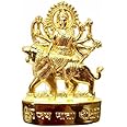 URBANWAZE DM Small Durga Mata Ambe Maa Mata Navratri Navratras Pooja Fast Vaishno Devi Sherawali Maa Diwali Festival Pooja Luck Metal Statue Holy Wealth Mandir Decorations for House Diwali Gifts