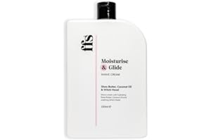 150ml Moisturise & Glide Natural Shaving Cream for Women w/Shea Butter, Coconut Oil, & Witch Hazel - Paraben & Cruelty-Free FFS Beauty Shave Cream for Sensitive Skin - Perfect for Home or Travel