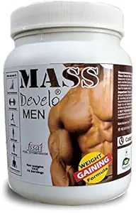 Develo Lean Mass Gainer Gym Supplement With Whey Protein Powder for Men 1kg Banana shake Flavour