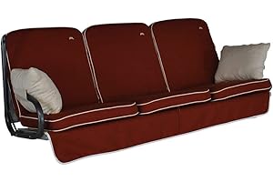 Angerer Freizeitmöbel GmbH Hollywoodschaukel Auflage - passend für viele 3-Sitzer Hollywoodschaukeln - Schaukelauflage Made in Germany (Terra)