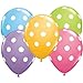 Produktbild Lyanther 12 Polka Dot Luftballons helle Feste Farben