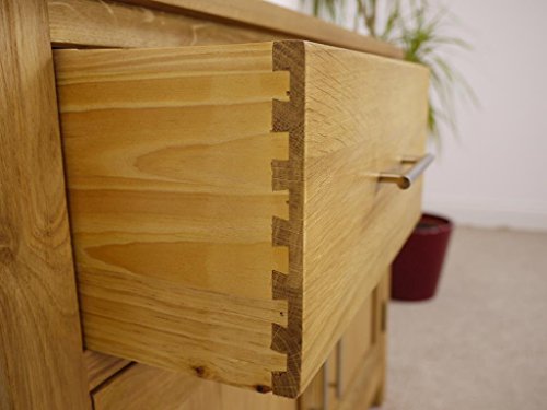 Nebraska Oak - Small Sideboard / 2 Door 2 Drawer Storage Dresser Cupboard Cabinet Unit - Image 8