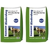 Hamann Naturdünger mit Rinderdung 25 kg - organisch-biologischer Gartendünger mit Langzeitwirkung