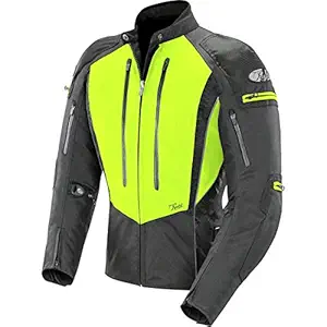 Joe Rocket Women's Atomic 5.0 Textile Jacket (Hi-Viz Yellow/Black, X-Small)