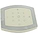 Pearl Compact Mirror With Swarovski Crystals, Rectangle Shaped, 5 x Magnification SC962