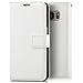 Produktbild Saxonia Tasche Samsung Galaxy S7 Hülle Flip Case Schutzhülle Handytasche mit Kartenfach Weiß