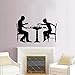 Produktbild tzxdbh Schachspiele Vinyl Wandaufkleber Home Interior Decor Schachfigur Und Junge Wandtattoos Abnehmbare Schach Spielen Wandkunst Murasls 57 * 38 cm