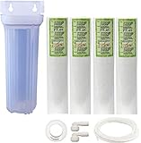 KRPLUS External Prefilter Transparent Housing + PP Spun Filter + 3 Meter RO Pipe + Teflon Suitable for All Kinds of Water Purifier (10-Inch)